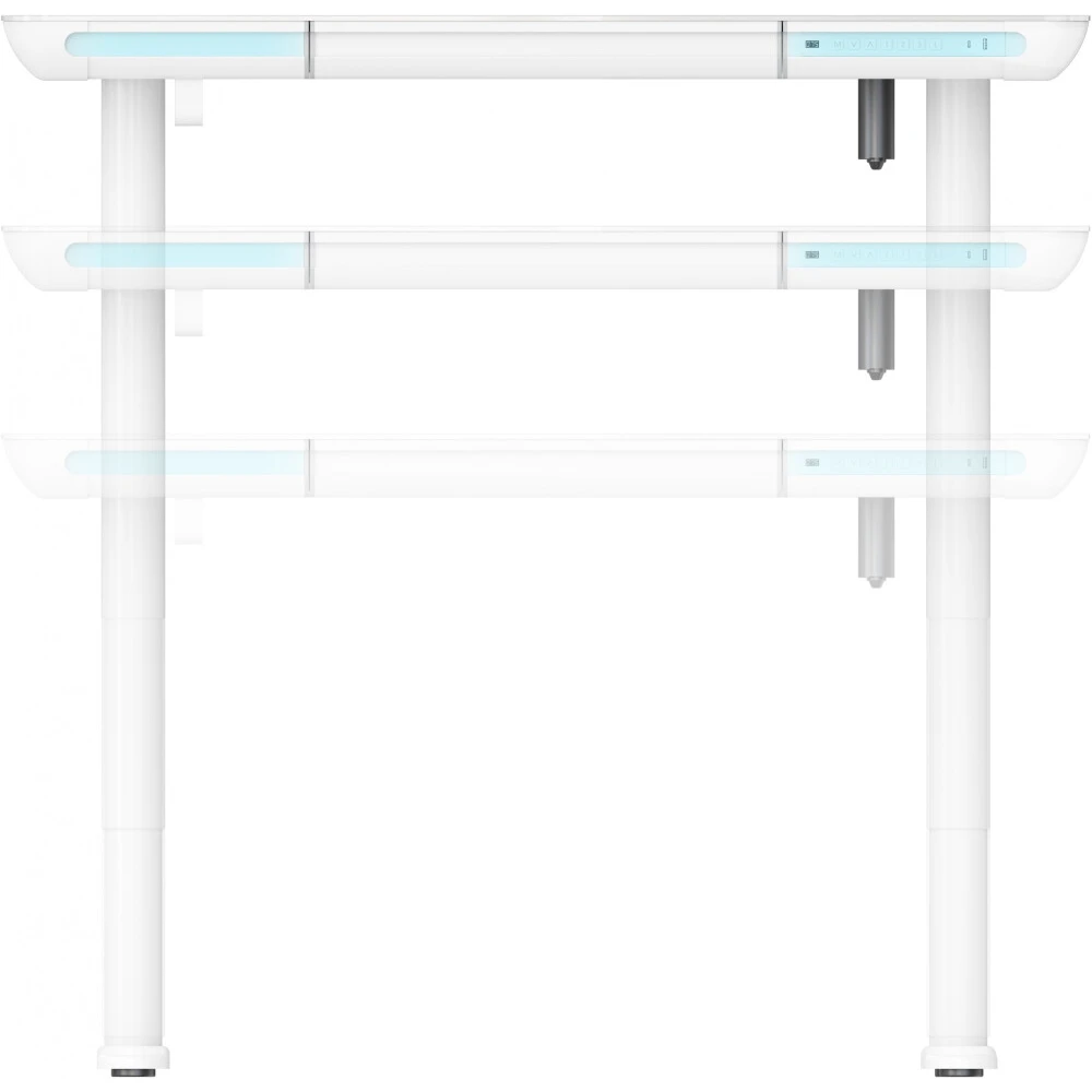 Компьютерный стол Cactus CS-EGD-WT-LED - фото 2