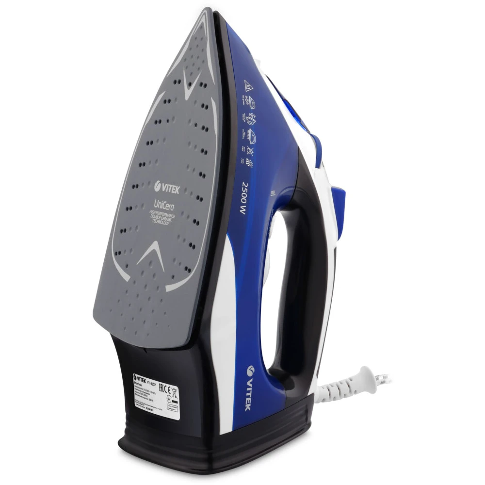 Утюг VITEK VT-8337 Blue/White/Grey - фото 2