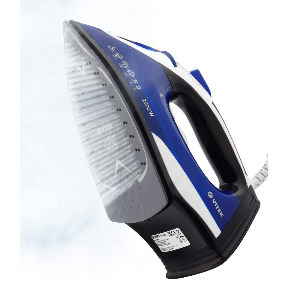 Утюг VITEK VT-8337 Blue/White/Grey - фото 4