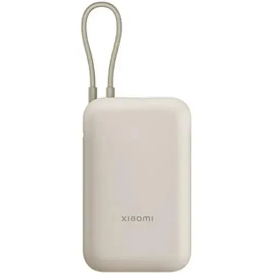 Внешний аккумулятор Xiaomi Power Bank 10000 Beige (Integrated cable) - BHR9072GL - фото 2