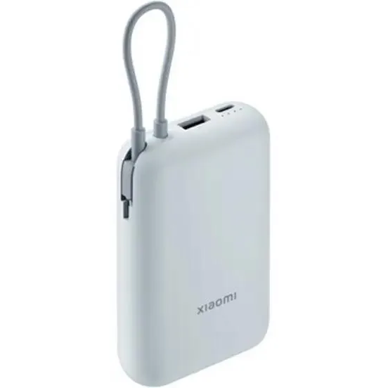 Внешний аккумулятор Xiaomi Power Bank 10000 Ice Blue (Integrated cable)