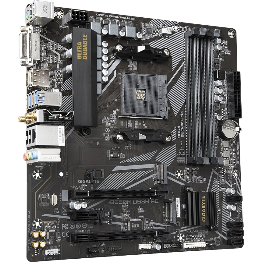 Материнская плата Gigabyte B550M DS3H AC v.1.5 - B550M DS3H AC rev.1.5 - фото 2