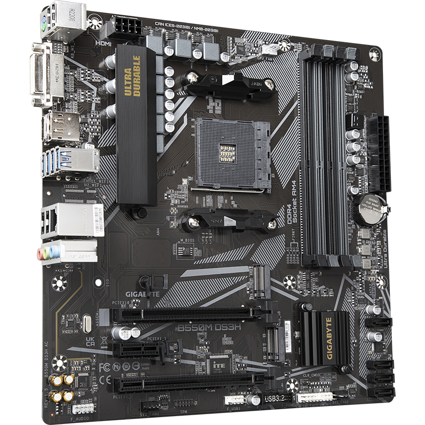 Материнская плата Gigabyte B550M DS3H v.1.5 - B550M DS3H rev.1.5 - фото 2