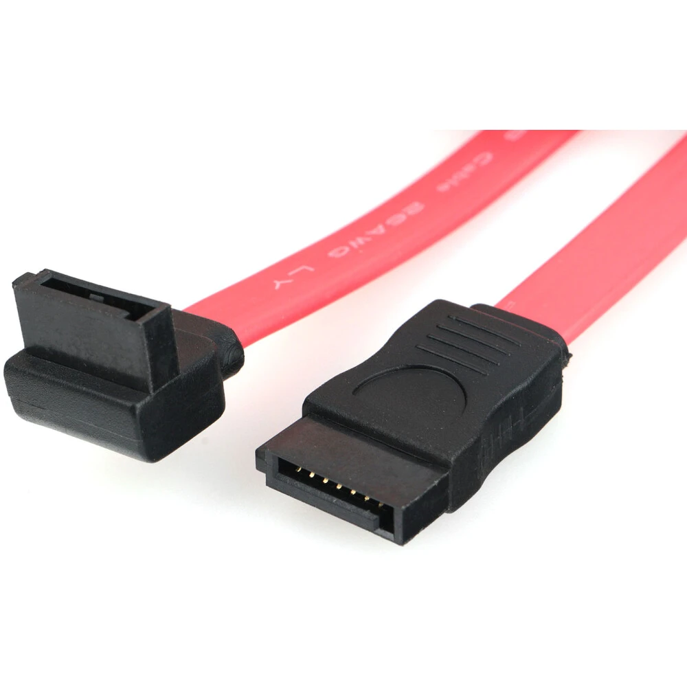 Кабель SATA - SATA, 0.5м, Cablexpert CC-SATA-DATA90-N - фото 2