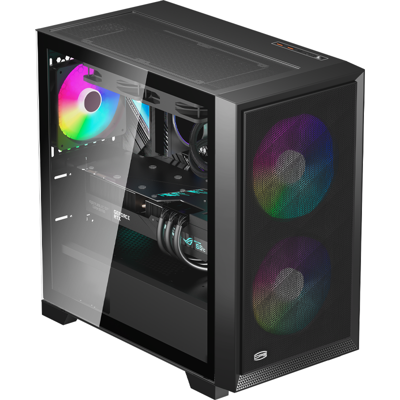 Корпус PCcooler C3D310 BK ARGB - C3D310-BKP2-GL - фото 8
