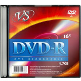 Диск DVD-R VS 4.7Gb 16x Slim Case (VSDVDRSL01) (1 шт.)