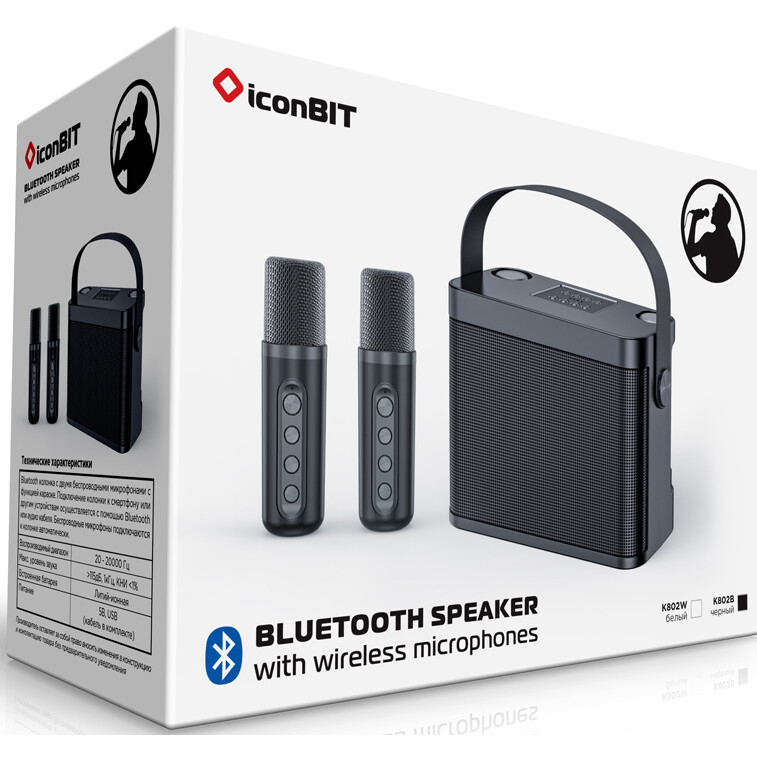 Портативная акустика iconBIT K802B Black - TRS2404 - фото 5