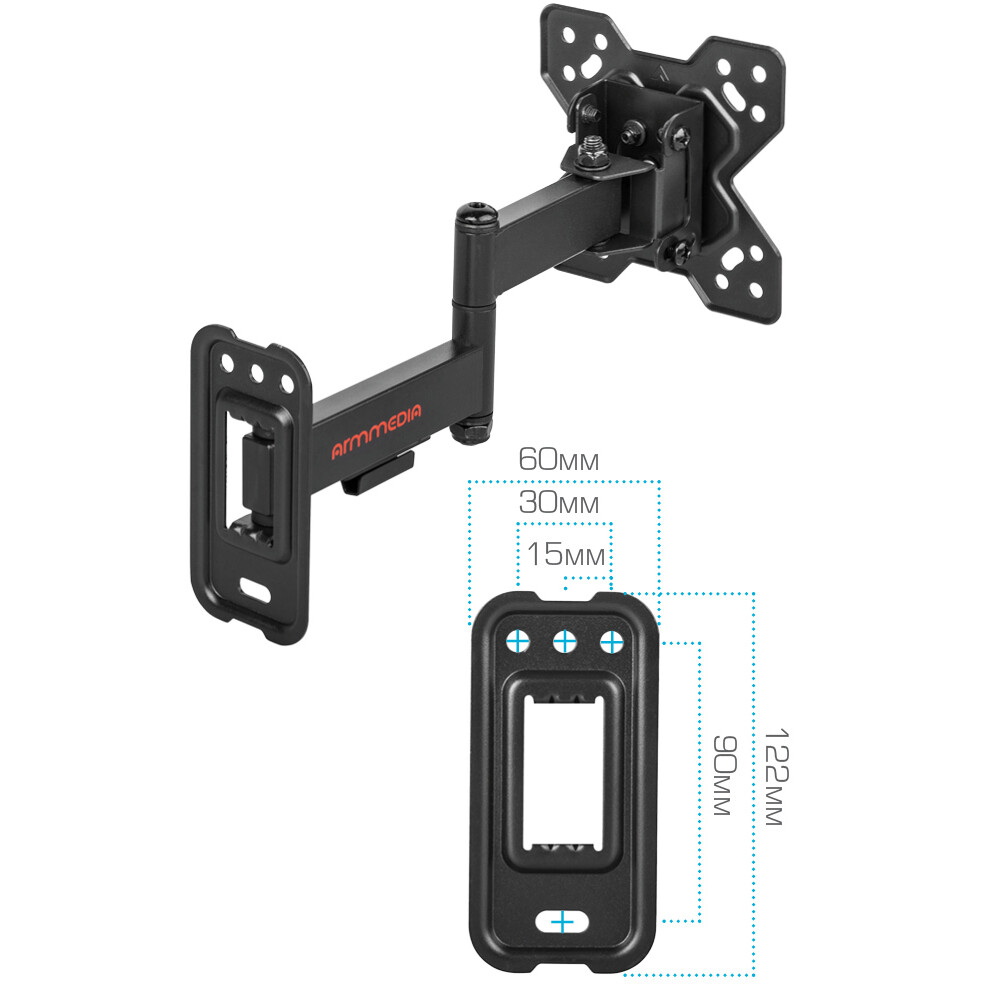 Кронштейн ARM MEDIA MARS-6 Black - 90716 - фото 5