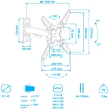 Кронштейн ARM MEDIA MARS-7 Black (90717)