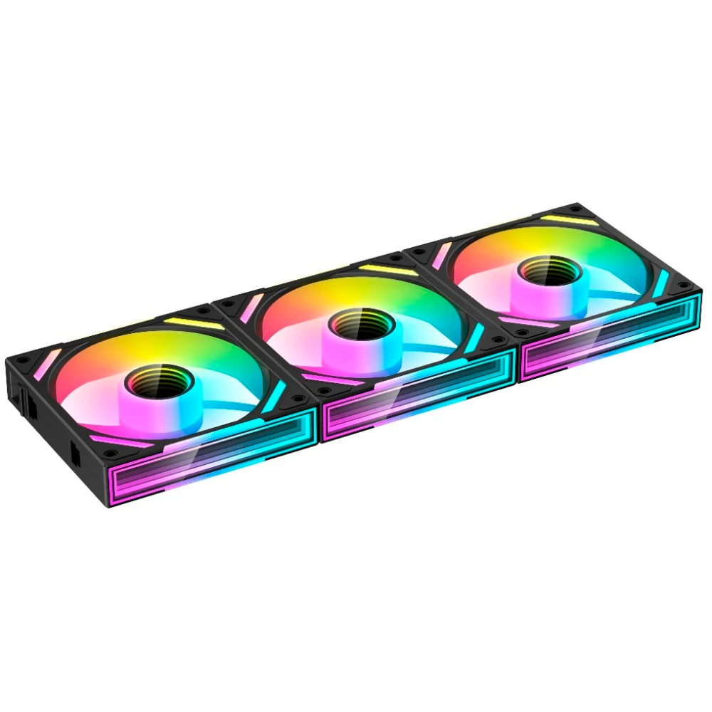 Вентилятор для корпуса XASTRA FS120B ARGB Black (3 шт.) - FS120-3BA-SXX-GL - фото 2