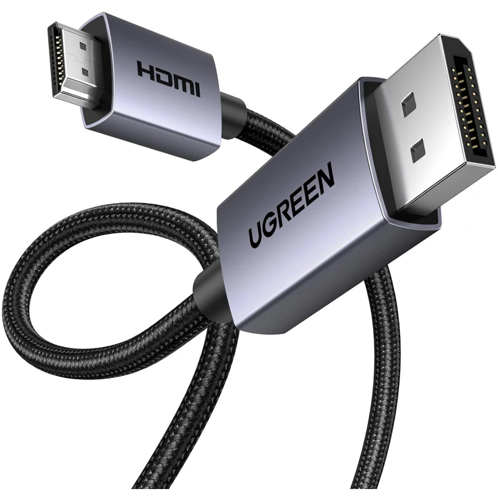 Кабель DisplayPort (M) - HDMI (M), 5м, UGREEN DP125 - 35845 - фото 2