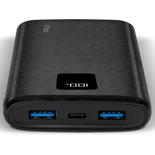 Внешний аккумулятор ttec PowerSlim Trio LCD 10.000 Black - 2BB202S - фото 2