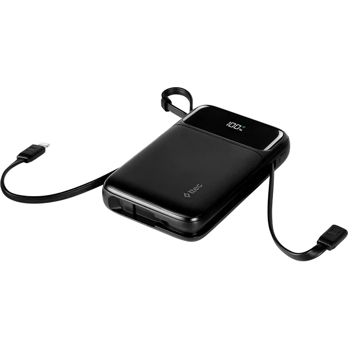 Внешний аккумулятор ttec ReCharger Pro LCD 10000mAh PD 22.5W Black - 2BB215S - фото 3