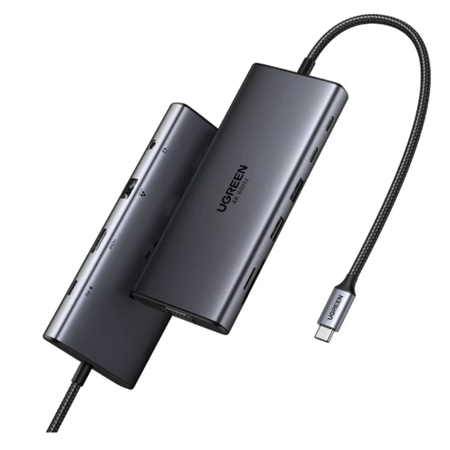 Док-станция UGREEN Revodok 11-in-1 USB-C Hub Grey (CM639)