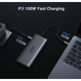 Док-станция UGREEN USB-C 10-in-1 Docking Grey (CM639) (45380)