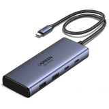 Док-станция UGREEN USB-C 7-in-1 Docking Grey (CM498) (45379)