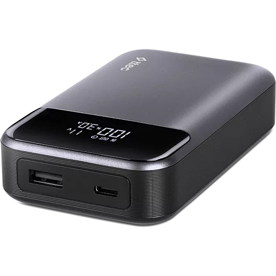 Внешний аккумулятор ttec ReCharger Pro LCD 10000mAh PD 30W Space Gray