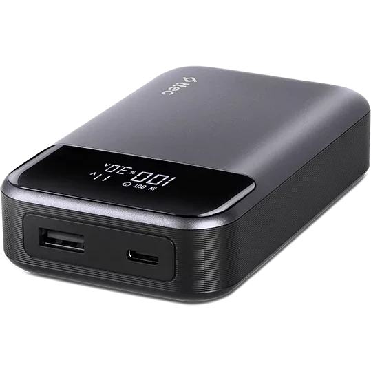 Внешний аккумулятор ttec ReCharger Pro LCD 10000mAh PD 30W Space Gray - 2BB214UG