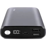 Внешний аккумулятор ttec ReCharger Pro LCD 15000mAh 65W Space Gray (2BB216UG)