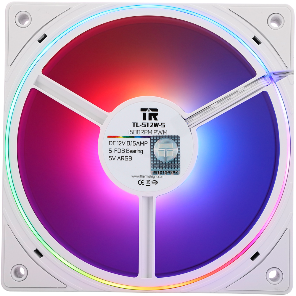 Вентилятор для корпуса Thermalright TL-S12W-S (3 шт.) - TL-S12W-Sx3 - фото 4