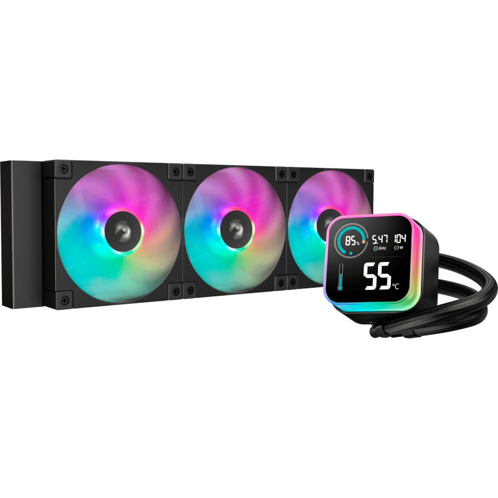 Система жидкостного охлаждения DeepCool LQ360 Black - R-LQ360-BKLSMW-G-1