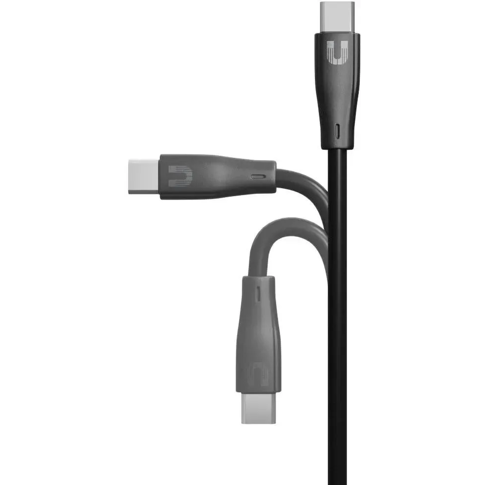 Кабель USB Type-C - USB Type-C, 1.2м, Uzay UZ-12CC-C1809-9-BK - фото 3