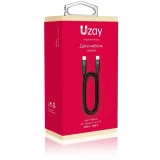 Кабель USB Type-C - USB Type-C, 1.2м, Uzay UZ-12CC-C1809-9-BK
