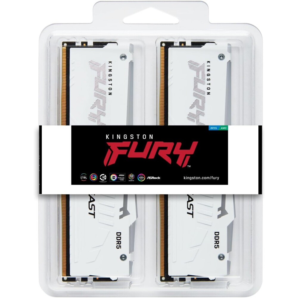 Оперативная память 32Gb DDR5 6000MHz Kingston Fury Beast (KF560C30BWAK2-32) (2x16Gb KIT) - фото 5