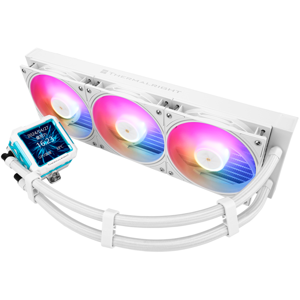 Система жидкостного охлаждения Thermalright Frozen Warframe PRO 360 White ARGB - F-WFRAME-PRO-360-WH-ARGB - фото 2