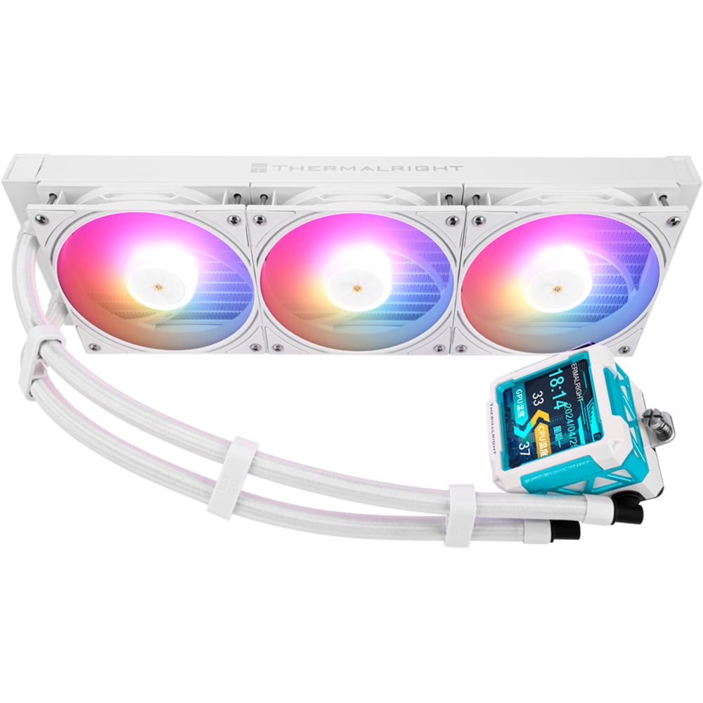 Система жидкостного охлаждения Thermalright Frozen Warframe PRO 360 White ARGB - F-WFRAME-PRO-360-WH-ARGB - фото 4