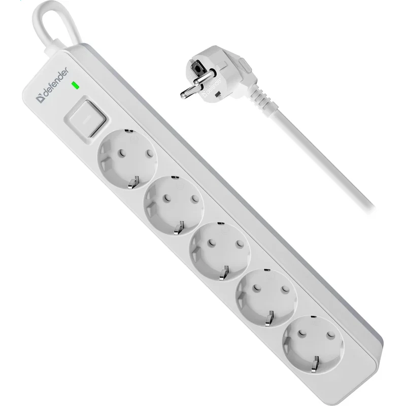 Сетевой фильтр Defender DFS-131 White - 99430