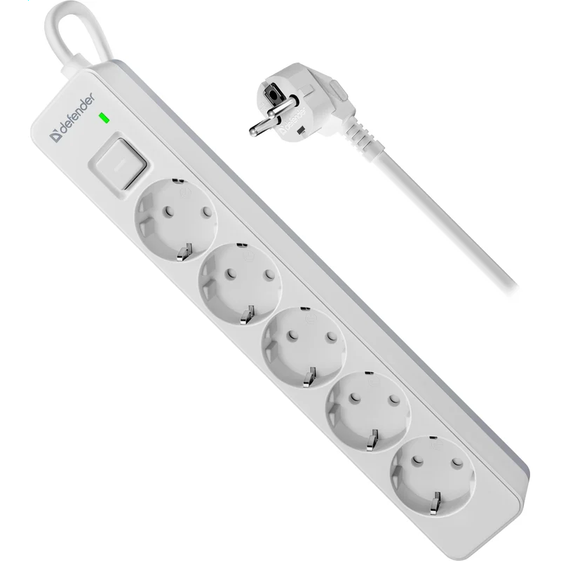 Сетевой фильтр Defender DFS-133 White