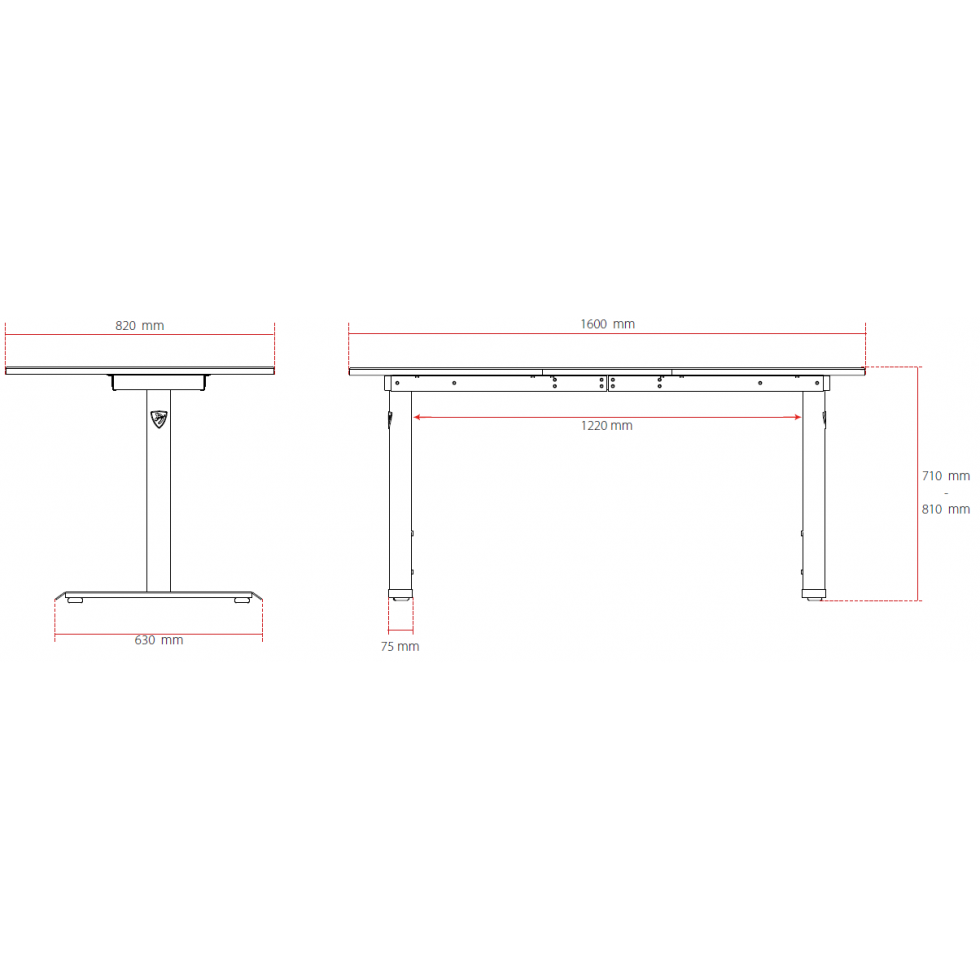 Компьютерный стол Arozzi Arena Gaming Desk Na Blue - ARENA-NA-BLUE - фото 3