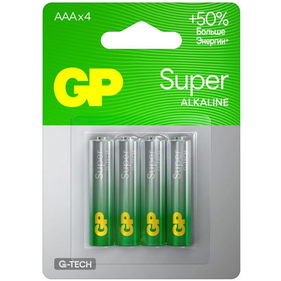 Батарейка GP 24AA21-2CRSBC4 (AAA, 4 шт.) - 4891199226281
