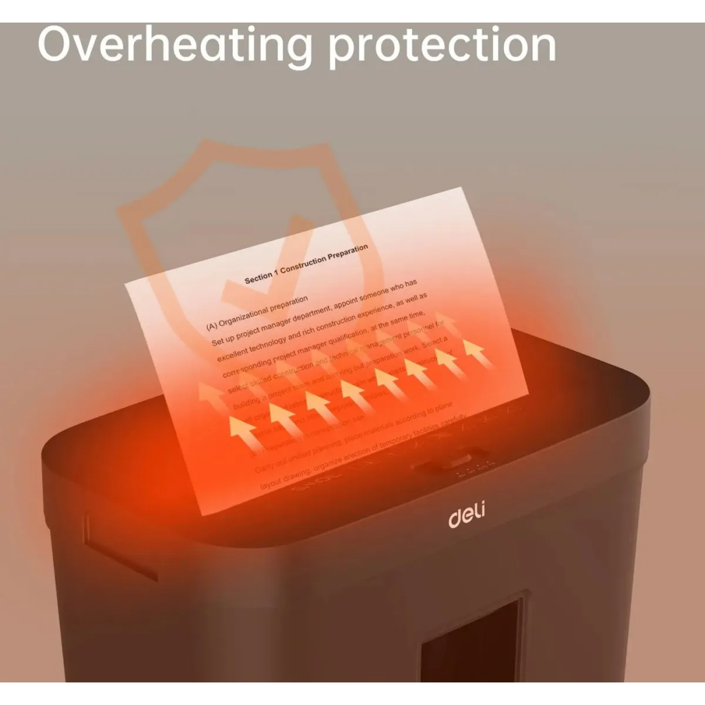 Уничтожитель бумаги (шредер) Deli ET021 - фото 6