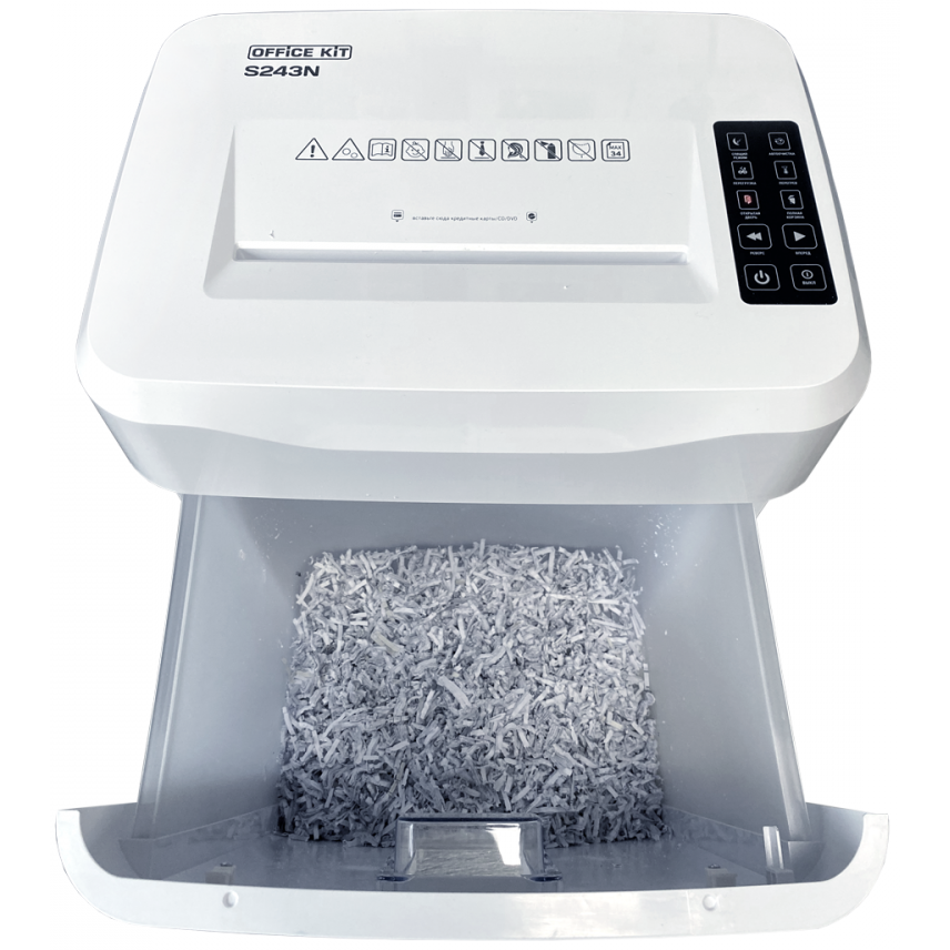 Уничтожитель бумаги (шредер) Office Kit S243N 3.9x38 - OK3938S243N - фото 8