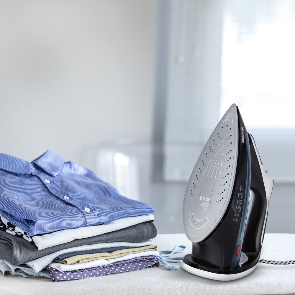 Утюг VITEK VT-8304 Black/White/Blue - фото 5