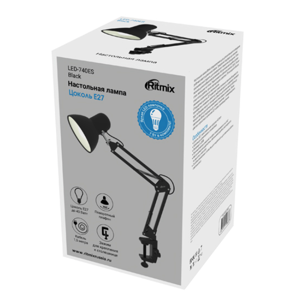 Светильник Ritmix LED-740ES Black - фото 3