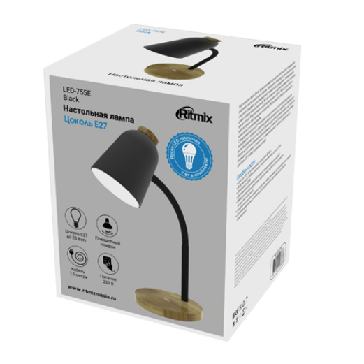 Светильник Ritmix LED-755E Black - фото 3