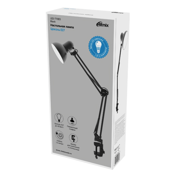 Светильник Ritmix LED-770ES Black - фото 3