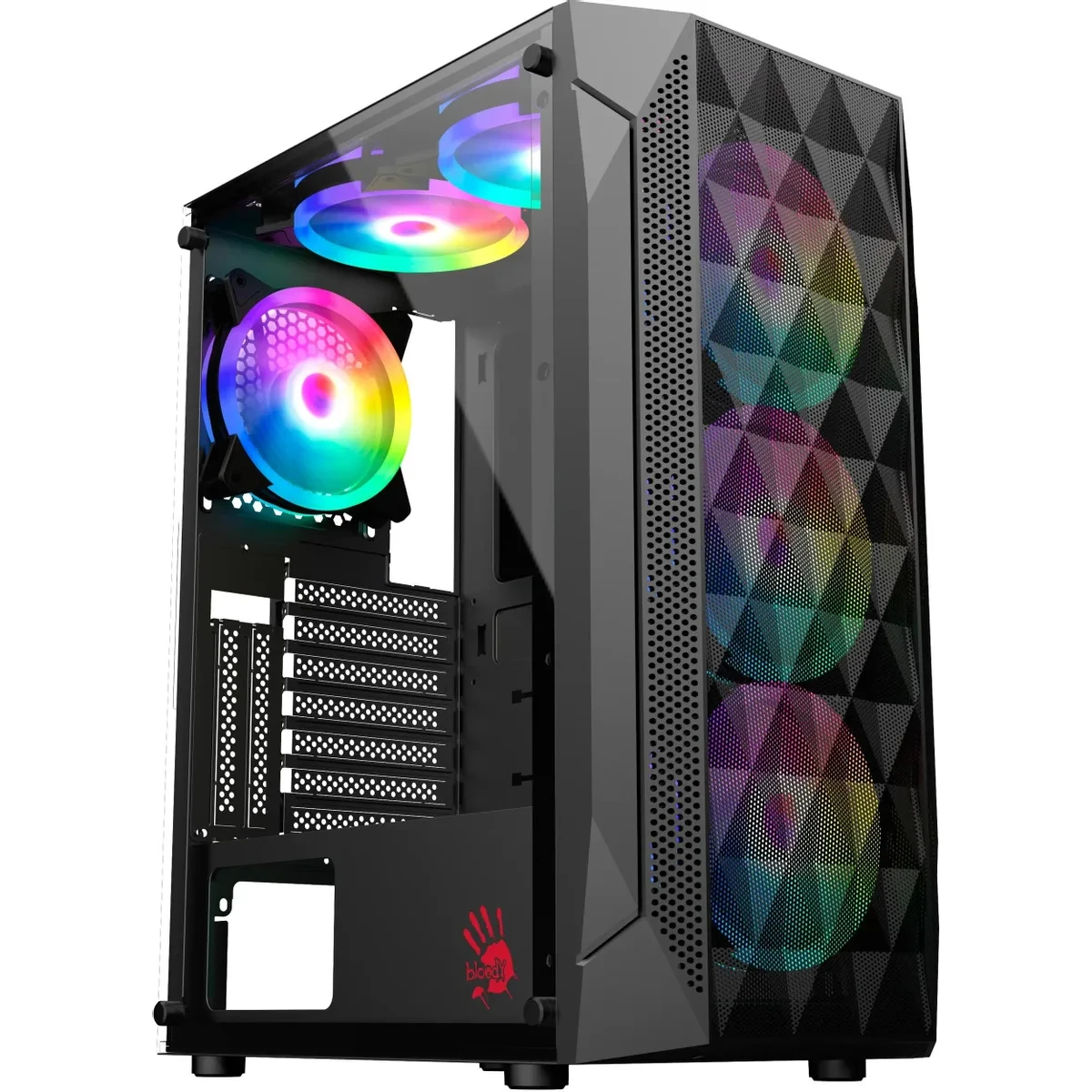 Корпус Bloody BD-CC107F Black - BD-CC107F-BK