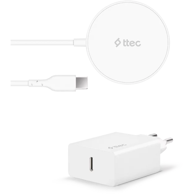 Беспроводное зарядное устройство ttec AirCharger M+ & PD Charger White - 2KS30B - фото 4