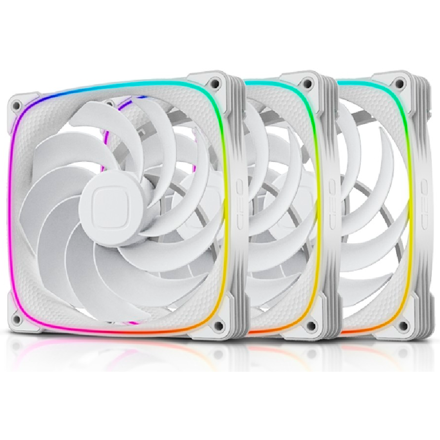 Вентилятор для корпуса Geometric Future Squama 2503RW-14 Reverse White (3 шт.)