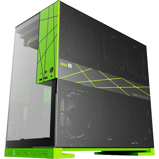 Корпус Geometric Future Model 5 ARGB Black/Green - 1AM5WKNV01100 - фото 4