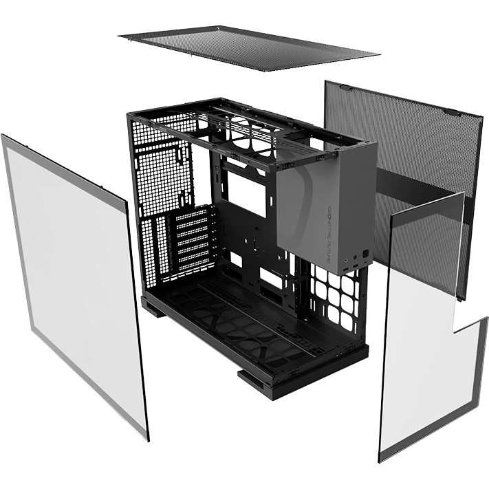 Корпус Geometric Future Model 5 ARGB Black/Grey - 1AM5WKBK02100 - фото 5