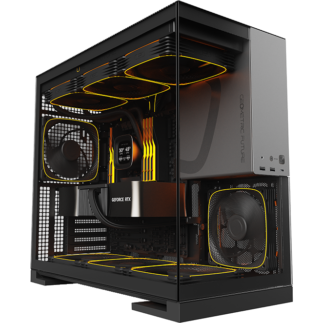 Корпус Geometric Future Model 5 ARGB Black/Grey - 1AM5WKBK02100 - фото 9