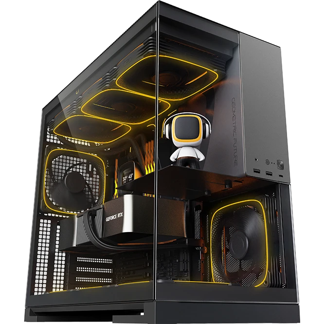 Корпус Geometric Future Model 5 ARGB Black/Grey - 1AM5WKBK02100 - фото 11