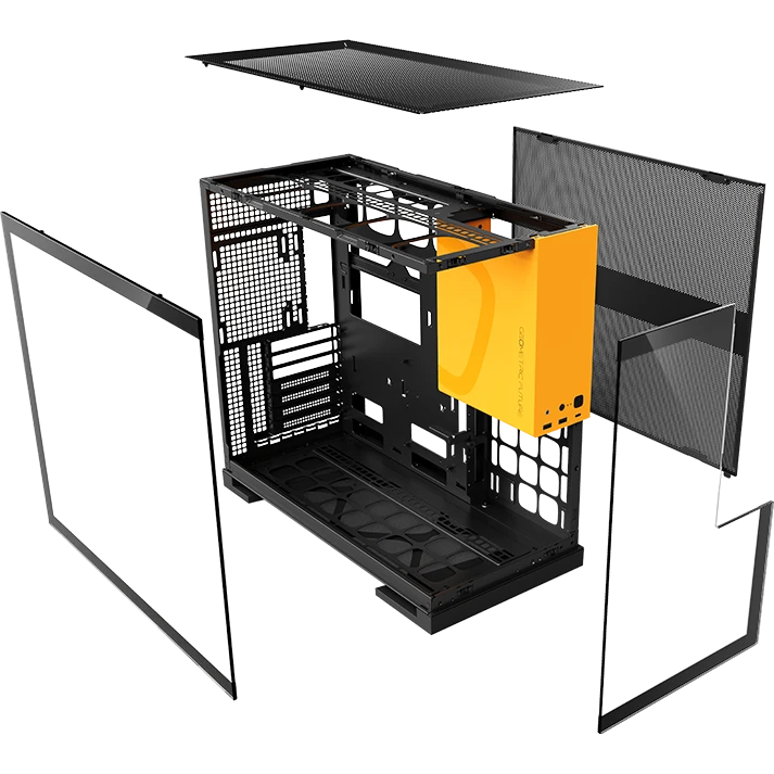 Корпус Geometric Future Model 5 ARGB Black/Yellow - 1AM5WKBY01100 - фото 5