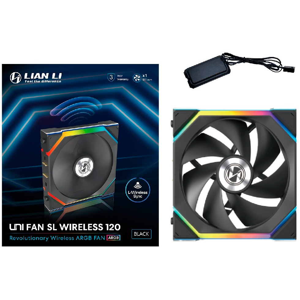Вентилятор для корпуса Lian Li UNI Fan SL Wireless 120 Black - G99.12SL1W1B.R0 - фото 8