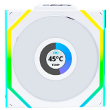 Вентилятор для корпуса Lian Li UNI Fan SL Wireless LCD 120 Reverse Blade White (G99.12RSLLCD1W1W.R0)